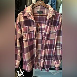 Forever 21 Plus Size Plaid Fleece Shacket